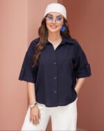 شومیز یقه مردانه